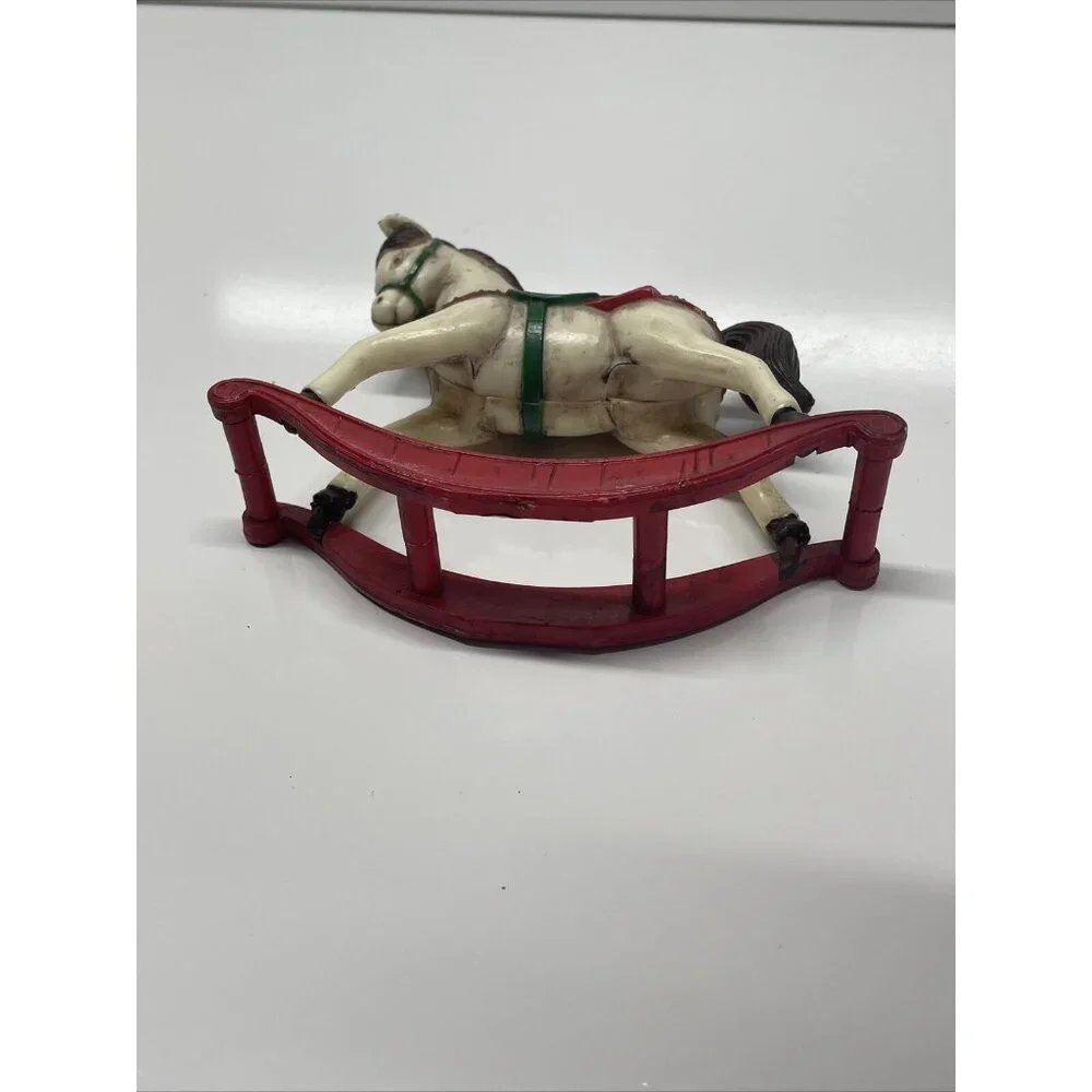VINTAGE 1985 BRADFORD NOVELTY ROCKING HORSE CHRISTMAS DECORATION ORNAMENT Lionel